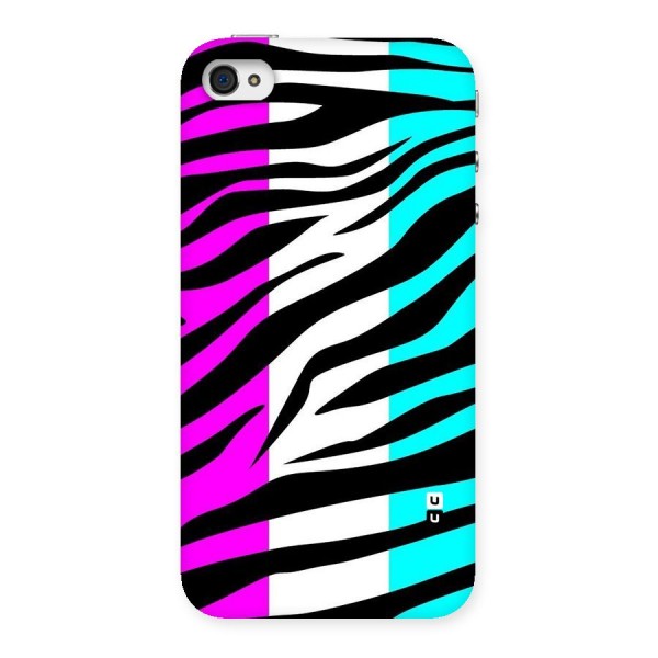 Zebra Texture Back Case for iPhone 4 4s