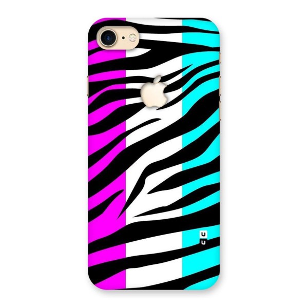 Zebra Texture Back Case for iPhone 7 Apple Cut