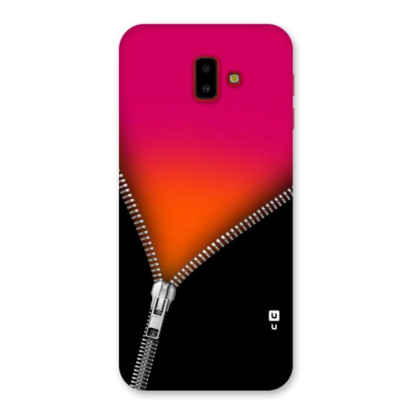 Zipper Print Back Case for Galaxy J6 Plus