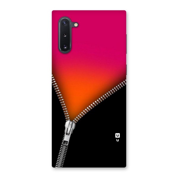 Zipper Print Back Case for Galaxy Note 10