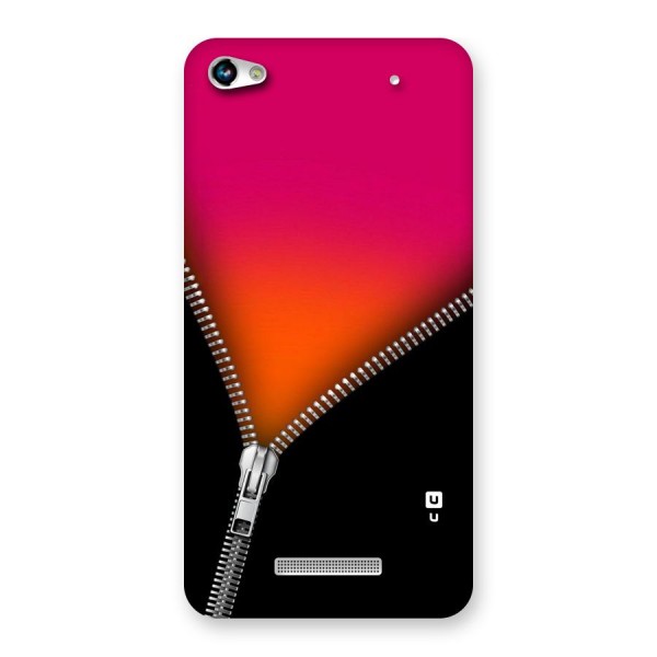 Zipper Print Back Case for Micromax Hue 2