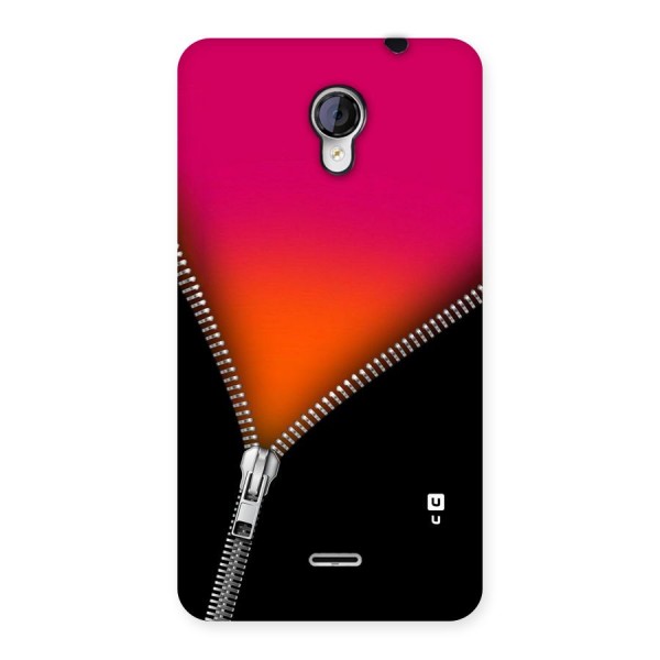 Zipper Print Back Case for Micromax Unite 2 A106