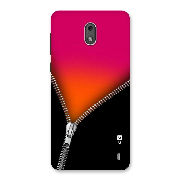 Zipper Print Back Case for Nokia 2