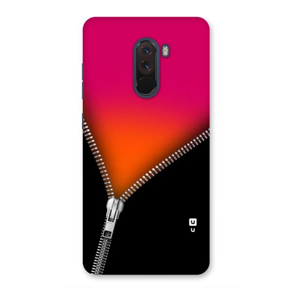 Zipper Print Back Case for Poco F1