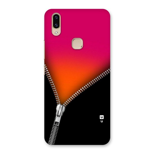 Zipper Print Back Case for Vivo V9