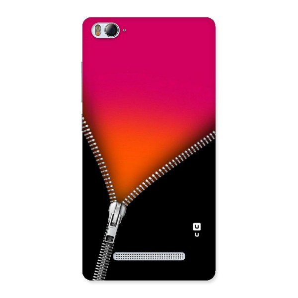 Zipper Print Back Case for Xiaomi Mi4i