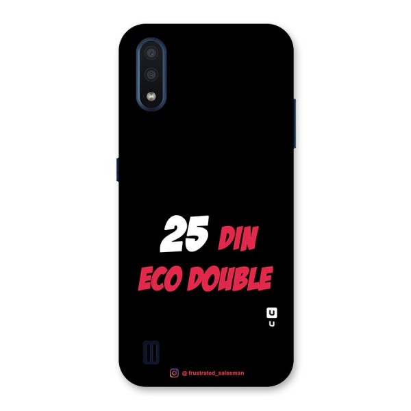 25 Din Eco Double Black Back Case for Galaxy M01