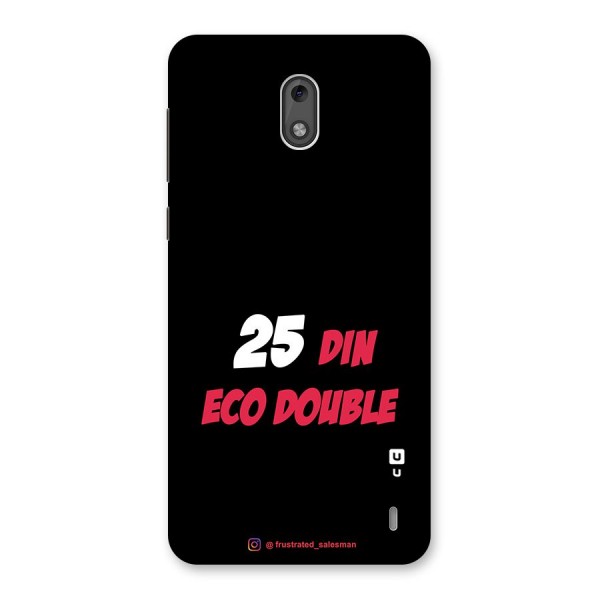 25 Din Eco Double Black Back Case for Nokia 2