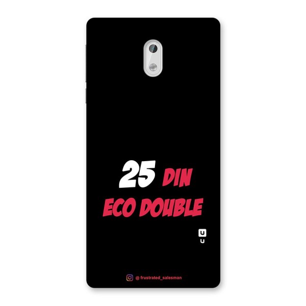 25 Din Eco Double Black Back Case for Nokia 3