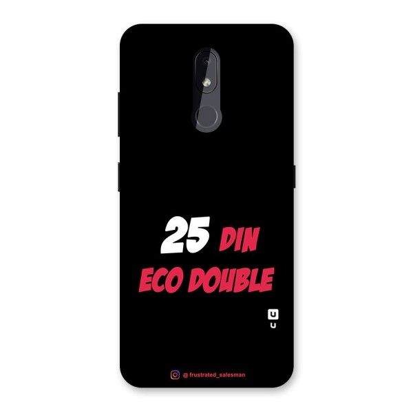 25 Din Eco Double Black Back Case for Nokia 3.2