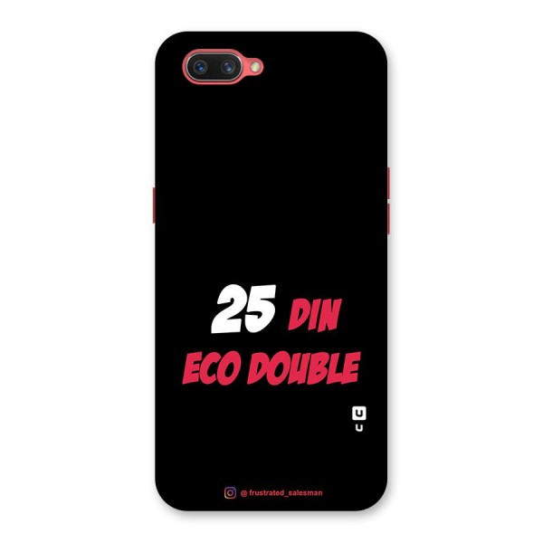 25 Din Eco Double Black Back Case for Oppo A3s