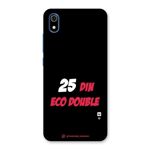 25 Din Eco Double Black Back Case for Redmi 7A