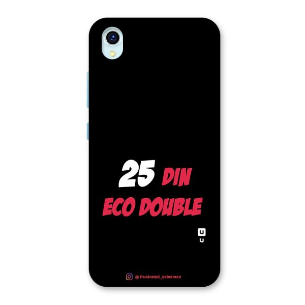 25 Din Eco Double Black Back Case for Vivo Y1s