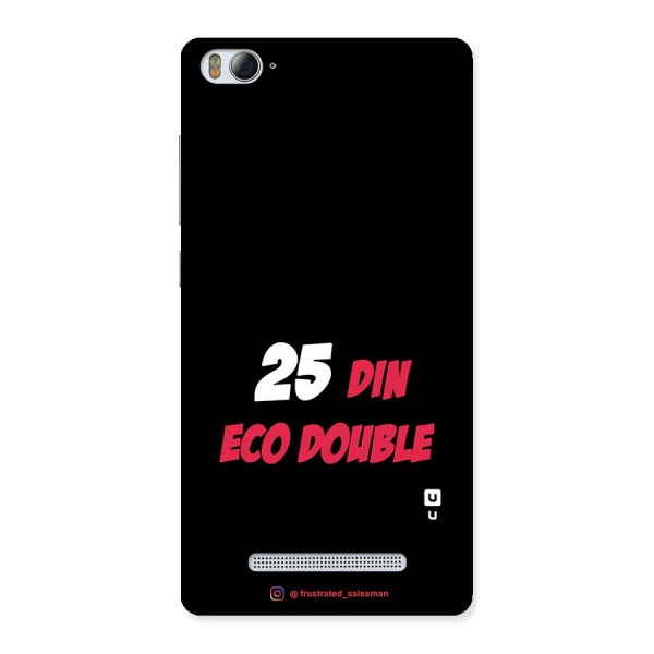 25 Din Eco Double Black Back Case for Xiaomi Mi4i