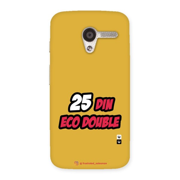 25 Din Eco Double Mustard Yellow Back Case for Moto X