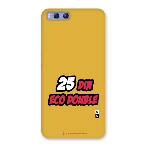 25 Din Eco Double Mustard Yellow Back Case for Xiaomi Mi 6