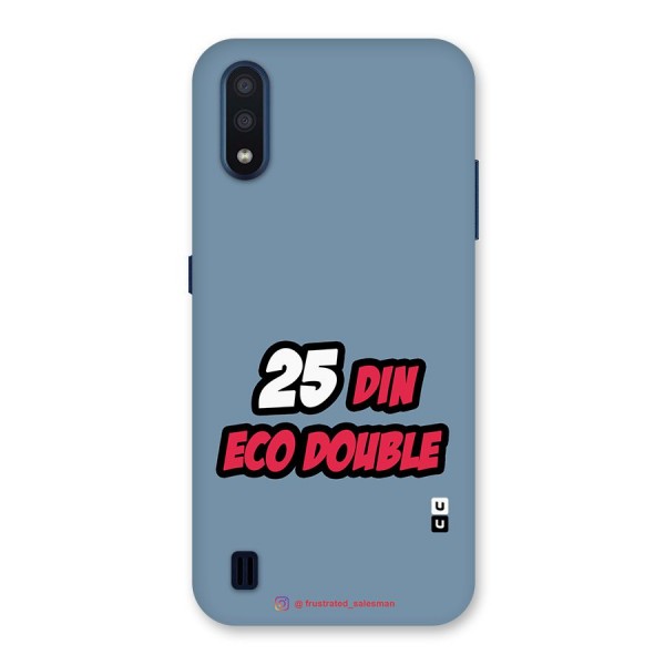 25 Din Eco Double SteelBlue Back Case for Galaxy M01