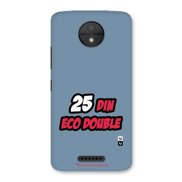 25 Din Eco Double SteelBlue Back Case for Moto C