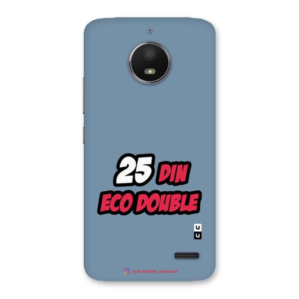 25 Din Eco Double SteelBlue Back Case for Moto E4