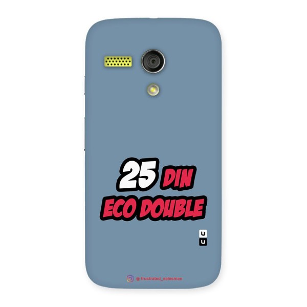 25 Din Eco Double SteelBlue Back Case for Moto G