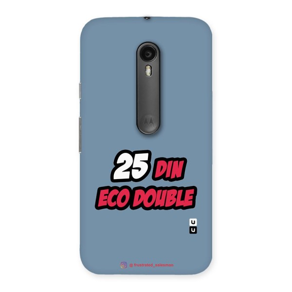 25 Din Eco Double SteelBlue Back Case for Moto G3