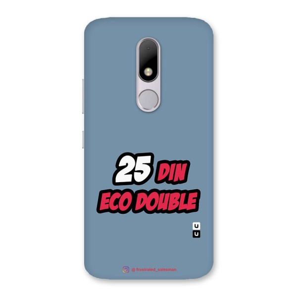 25 Din Eco Double SteelBlue Back Case for Moto M