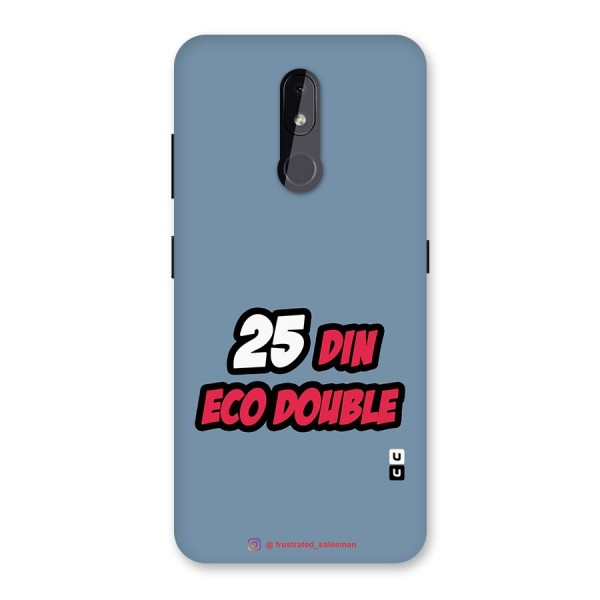 25 Din Eco Double SteelBlue Back Case for Nokia 3.2