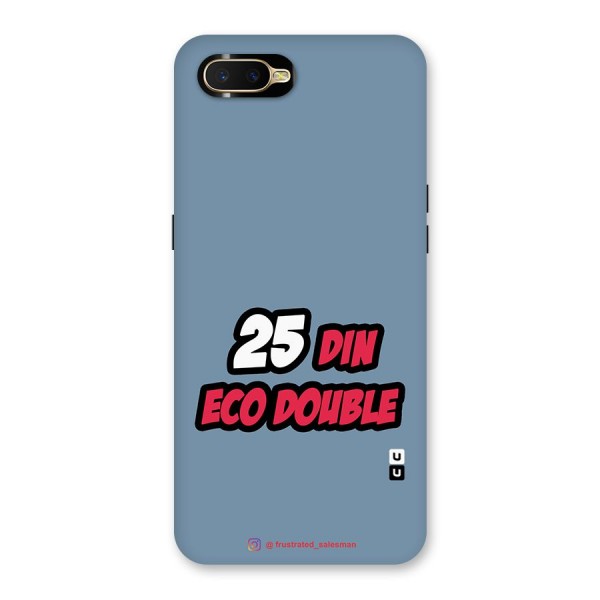 25 Din Eco Double SteelBlue Back Case for Oppo K1