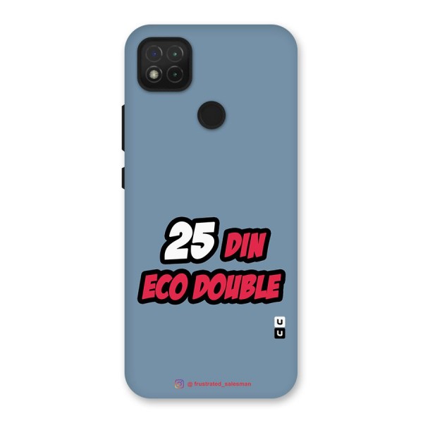 25 Din Eco Double SteelBlue Back Case for Redmi 9