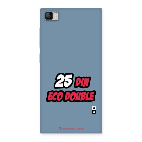 25 Din Eco Double SteelBlue Back Case for Xiaomi Mi3