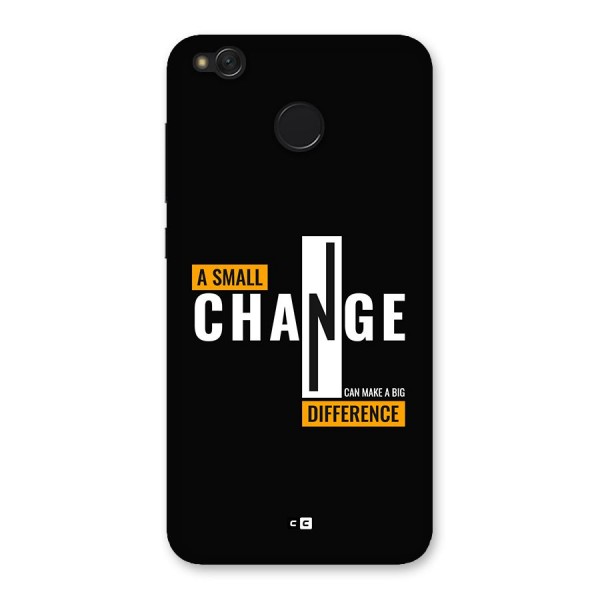 A Small Change Back Case for Redmi 4