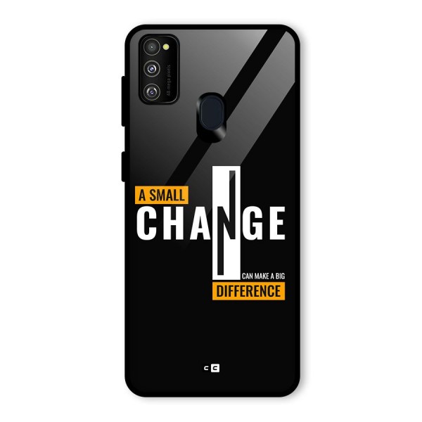 A Small Change Glass Back Case for Galaxy M21