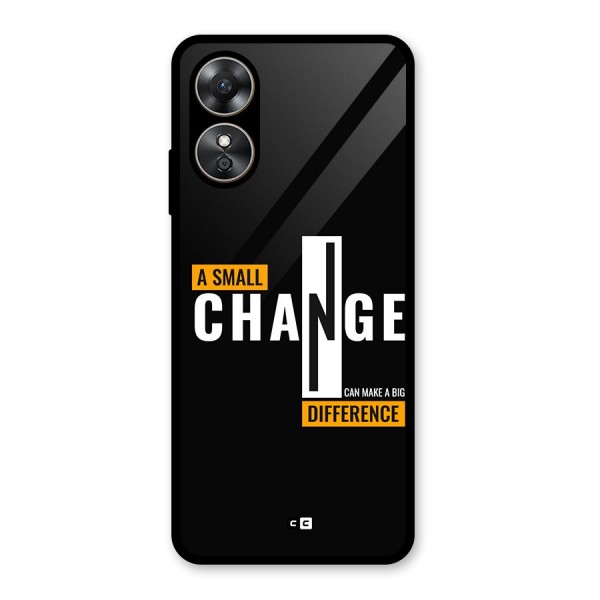 A Small Change Glass Back Case for Oppo A17