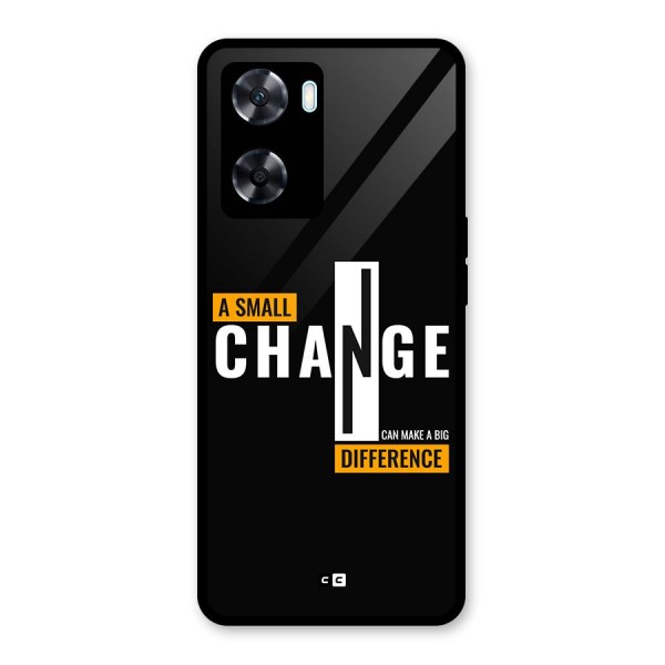 A Small Change Glass Back Case for Oppo A77s