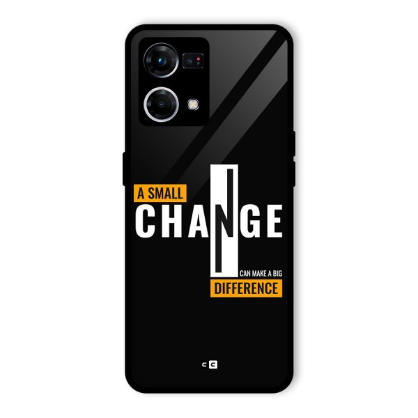 A Small Change Glass Back Case for Oppo F21 Pro 4G