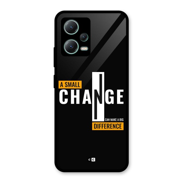 A Small Change Glass Back Case for Poco X5