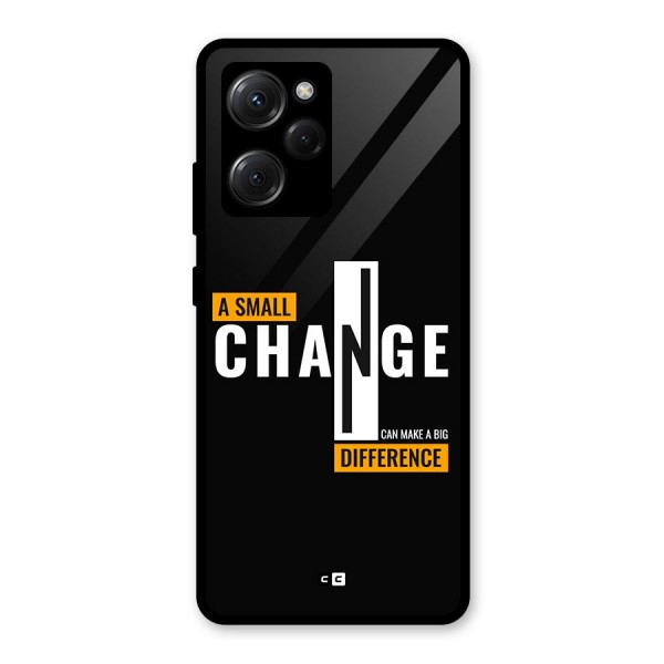 A Small Change Glass Back Case for Poco X5 Pro