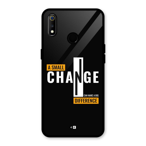 A Small Change Glass Back Case for Realme 3