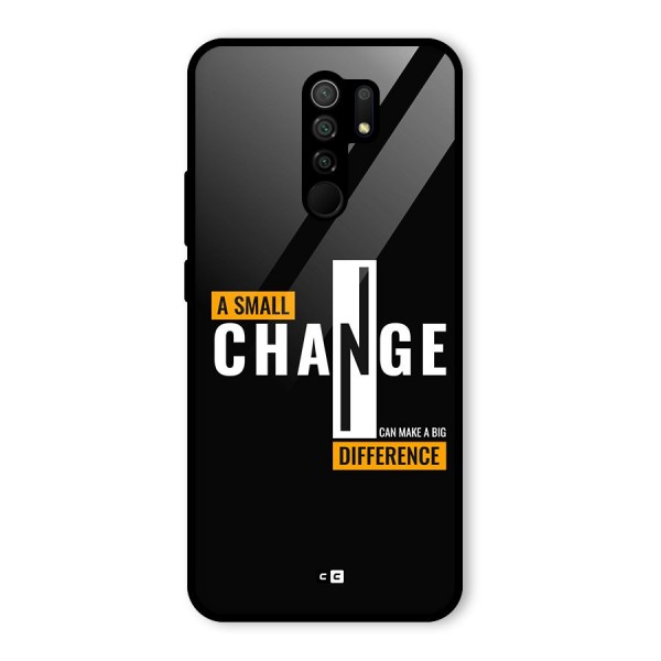 A Small Change Glass Back Case for Redmi 9 Prime