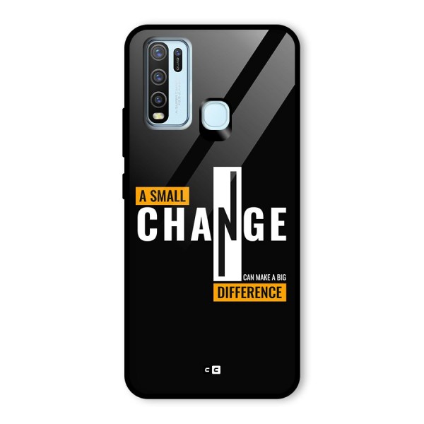 A Small Change Glass Back Case for Vivo Y50