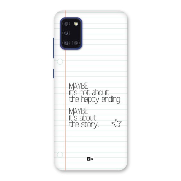 About Story Back Case for Galaxy A31