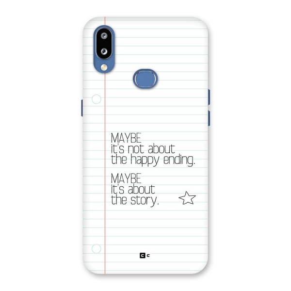 About Story Back Case for Galaxy M01s