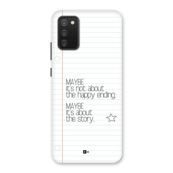 About Story Back Case for Galaxy M02s