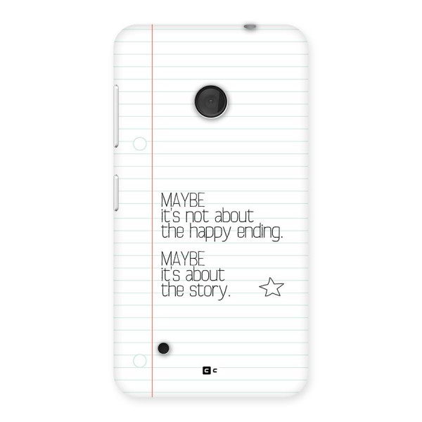 About Story Back Case for Lumia 530