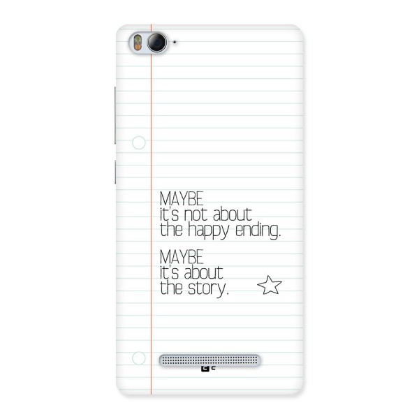 About Story Back Case for Mi4i