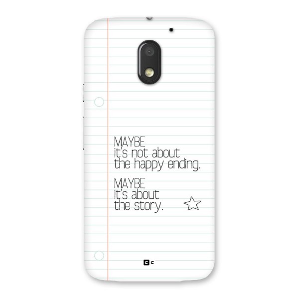 About Story Back Case for Moto E3 Power