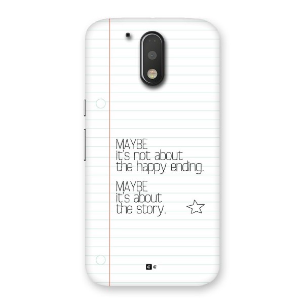 About Story Back Case for Moto G4