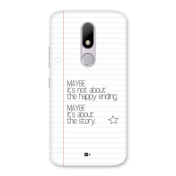 About Story Back Case for Moto M