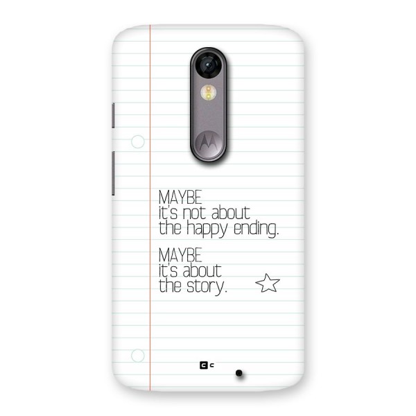 About Story Back Case for Moto X Force