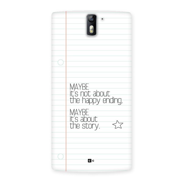 About Story Back Case for OnePlus One